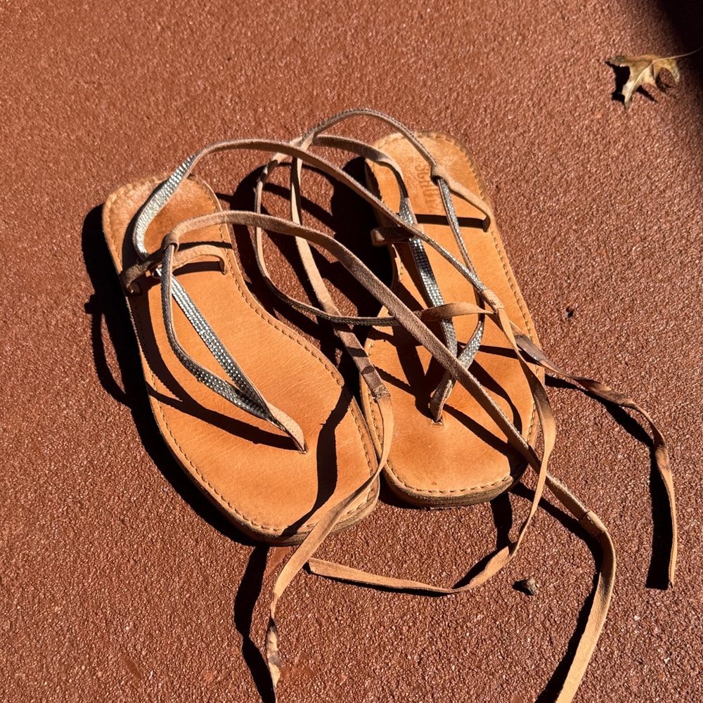 Brown Leather Women's Sandals
